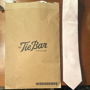 The Tie Bar Chicago Linen Row Blush Pink Tie, 3” Tie